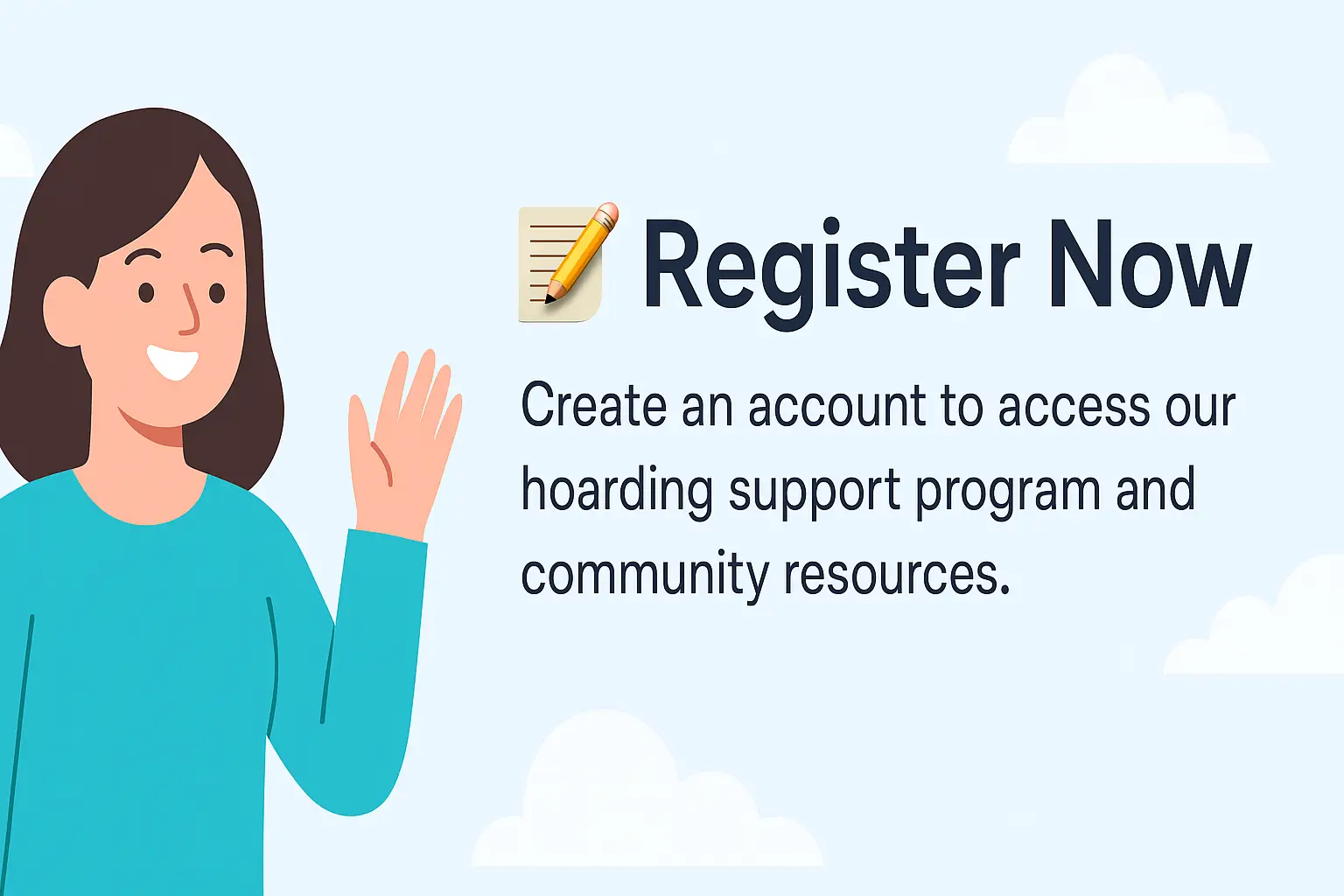Register for Hoarding Support Membership with Helping Hands