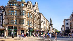 View of Oxford city centre with historic spires