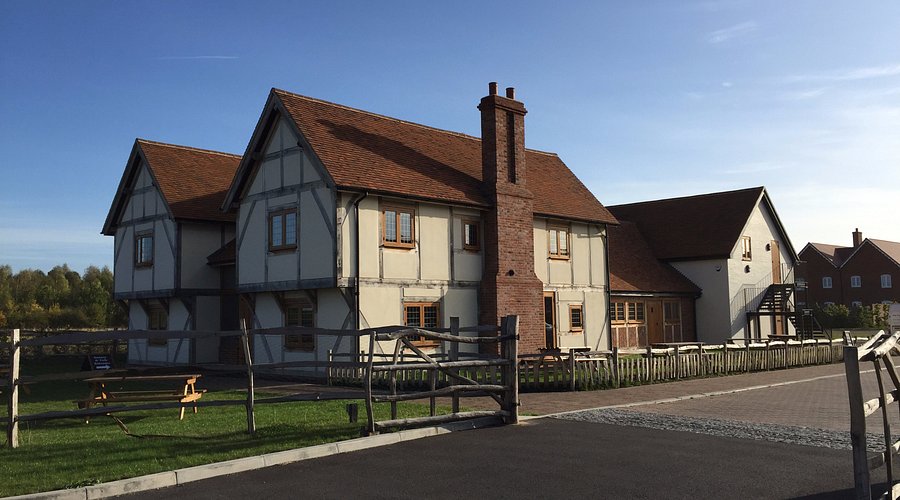 Village street view in Steventon, Oxfordshire